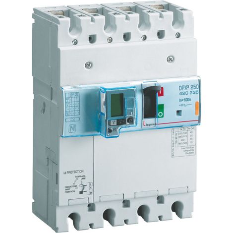 Disjoncteur magnétothermique DPX³250 pouvoir de coupure 36kA 400V - 3P - 100A - LEGRAND