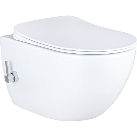 Creavit Design RimOff Hänge WC Weiß mit Taharet/Bidet/Dusch-WC Funktion und integrierter Warm- /Kaltwasserarmatur Creavit Design RimOff Hänge WC Weiß mit Taharet/Bidet/Dusch-WC Funktion und integriert (1/5)