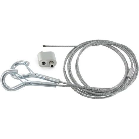 Kit 1m. filin 2.5mm dble mousqueton +1 verrou MM BLM 612250