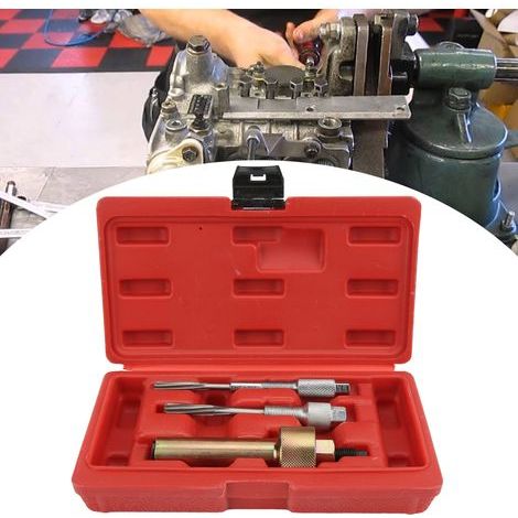 Estrattore per candelette di preriscaldamento Mercedes, strumento di rimozione e sostituzione con alesatore (1/5)