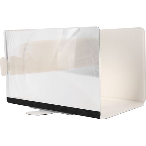 Amplificateur D Écran Acrylique 3D Pour Téléphone Support Magnétique Noir 8.2 Pouces (1/5)