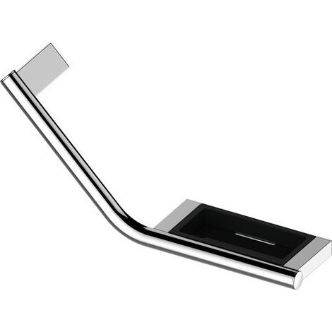 Poignée de maintien PLAN 135Gr, gauche aluminium argent anodisé noir-gris KEUCO