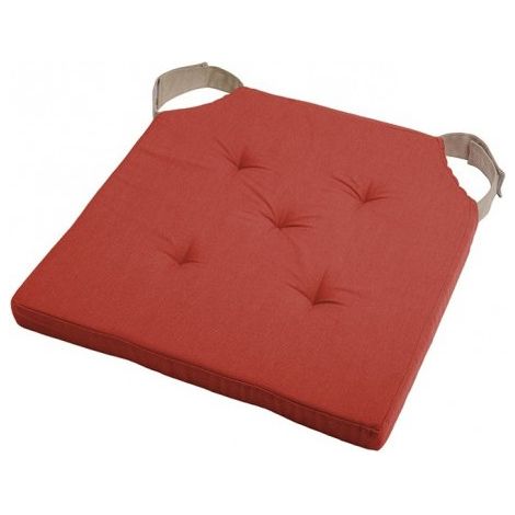 STOF DUO Galette carrée Ruban auto-agrippant 38x38cm terracotta - STOF