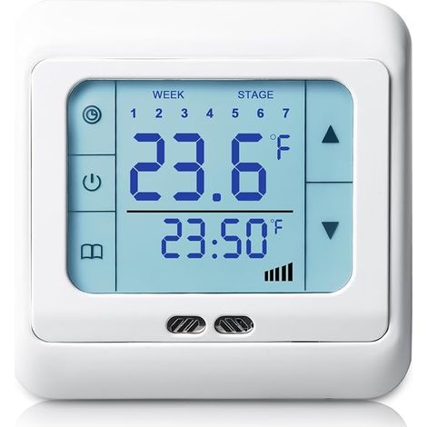 Thermostat de chauffage au sol à eau, thermostat numérique pour chauffage au sol, thermostat mural programmable pour salon (1/5)