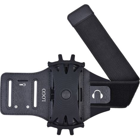 Bracelet porte-téléphone pour la course, brassard de sport rotatif et détachable avec porte-clés (1/5)