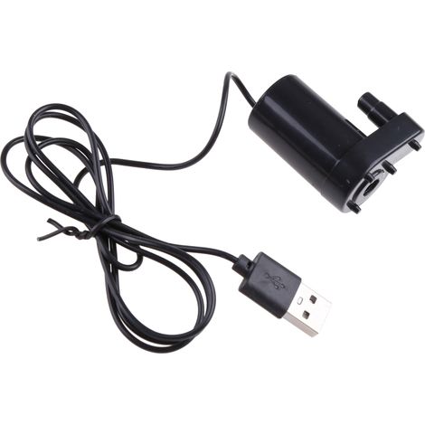 Micro pompe à eau submersible pour aquarium, alimentée par USB, pour chargeur DC 5V, 2-3L/min, mini moteur, accessoires de pompe à eau KDOyh (1/5)