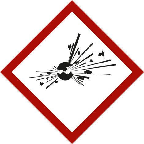 Gefahrstoffsymbol Explodierende Bombe, Typ: 03021