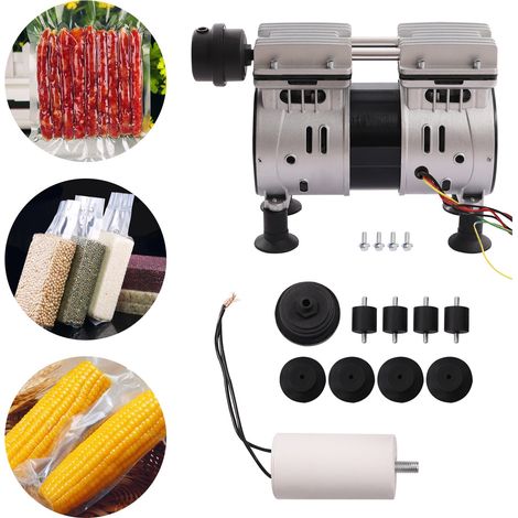Mini-pompe à vide à membrane 220 V pour le secteur dentaire et les laboratoires médicaux, pompe à air 550 W, 3,6 CFM, pompe à vide sans huile, pompe à vide industrielle pour laboratoires
