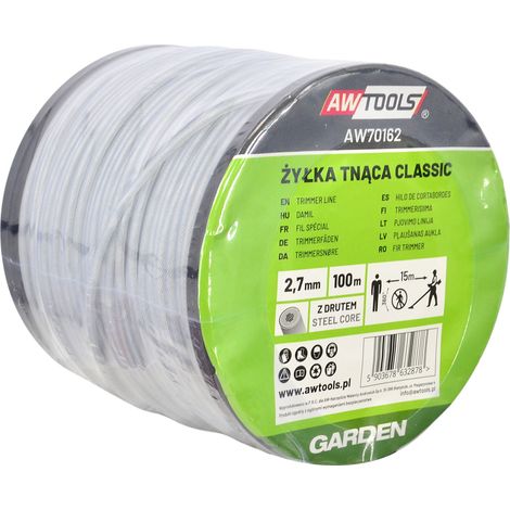 Awtools żyłka tnąca classic  2,4x100m/ okrągła z rdzeniem/ szpula
