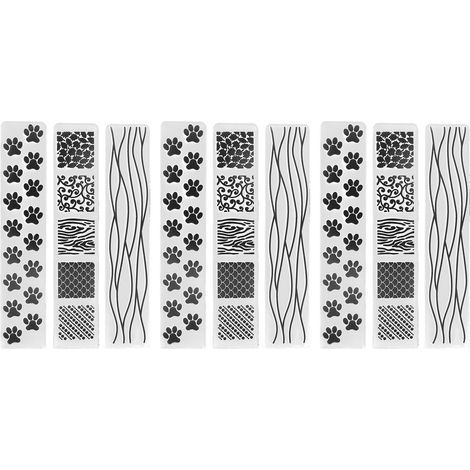9 Pièces Dossiers de Gaufrage Plastique pour Cartes Scrapbooking DIY et Artisanat Papier (1/5)