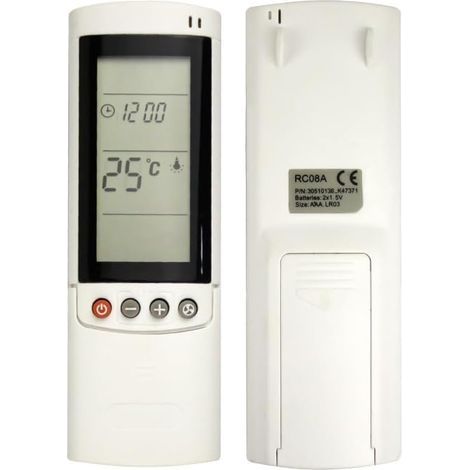 Télécommande pour Airwell RC08A climatiseurs,Pompe à Chaleur,Onduleurs de Marque pour Airwell Air Conditioner RC08A (1/5)