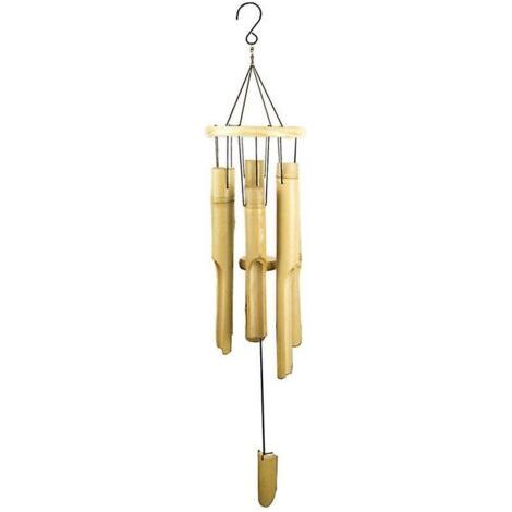 Wooden Wind Chimes for Outdoor Use, Bamboo Wind Chimes with an Amazing Deep Tone for Patio, Garden, Home, Beautiful Natural Sound, 32 Inches (1/3)