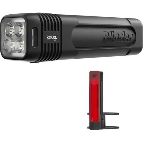 Knog Blinder 600 Lámpara de bicicleta negra potente y recargable