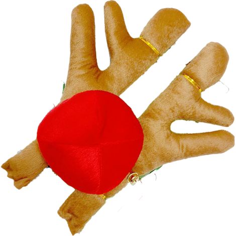 Bois de renne - Nez de renne - Décoration Noël pour voiture - Pour vitre et calandre - Lot de 3 pièces (1/5)
