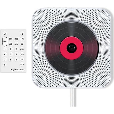Bluetooth CD lecteur compact musique CD Disc lecteur pour voiture/voyage, audio avec Stereo haut-parleur Walkman (EU), C (1/5)