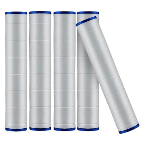 Cartuchos de filtro de algodón PP, paquete de 5, filtro de sedimentos, filtro para cabezal de ducha (1/4)