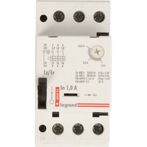Interruptor automático para motor 3P 0,25kW 0,63-1A M 250 1R/1Z 0,25 606824