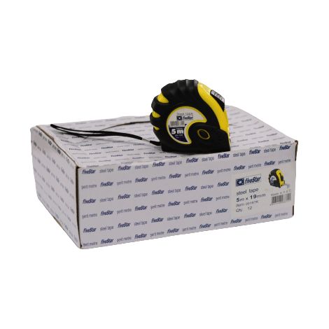 Mètres bi-matières 5M avec bloquage et clips ceinture - FIVESTAR
