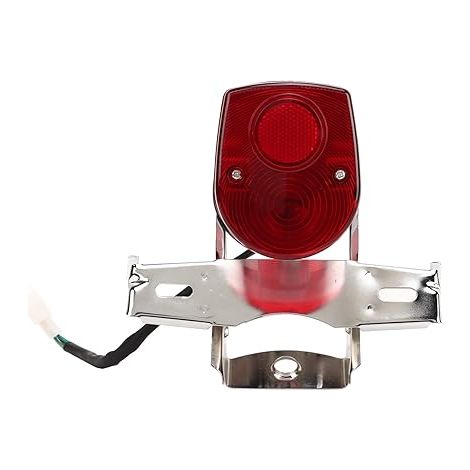 Plaque d'éclairage Moto LED Plaque D'immatriculation du Feu Arrière de ST50 ST70 CT50 CT70 Trail Steel Chrome Abs (1/5)