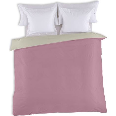 FUNDA NORDICA reversible cuarzo-piedra - Cama de 150/160 (1 pieza) - 50% algodón / 50% poliéster - 144 hilos. Gramage: 115 (1/4)