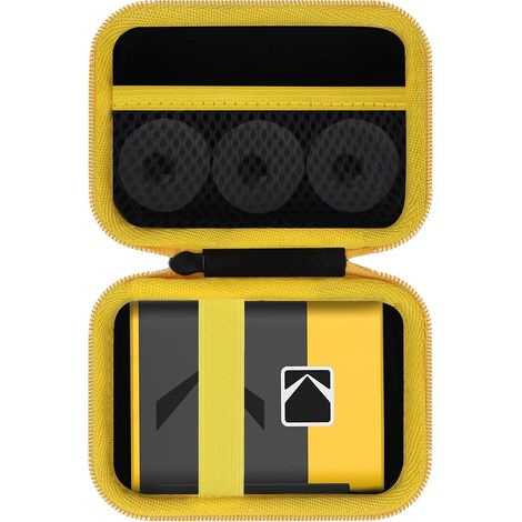 Dur Étui Housse Cas Compatible avec Kodak Label Era M50 Label Maker Machine (Blanc et Jaune) (1/5)