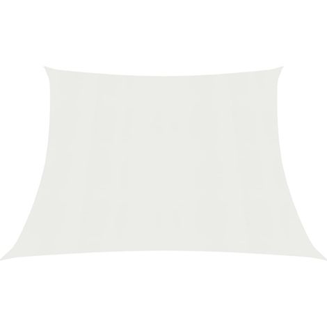 Vela ombreggiante/ombrellone 160 g/m² bianco 4/5 x 3 m HDPE 020009025