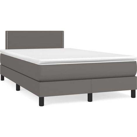 Maison Exclusive - Boxspringbett mit Matratze Grau 120x200 cm Kun
