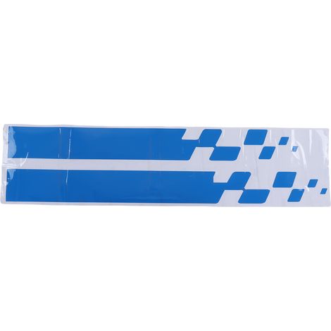 GARRYFIZH Lot de 2 autocollants adhésifs en vinyle pour capot de voiture, bandes adhésives universelles pour capot, 90 x 9 cm / 35,4 x 3,5 pouces, bleu