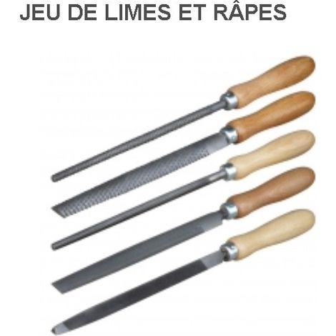 Juego de lima y escofina de 5 piezas OUTIFRANCE (1/2)