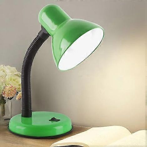 LED-Schreibtischlampe mit augenschonendem Licht, verstellbarem Hals, 3 Leuchtmodi, Metall-Tischleuchte für Arbeitszimmer und Zuhause (grün)