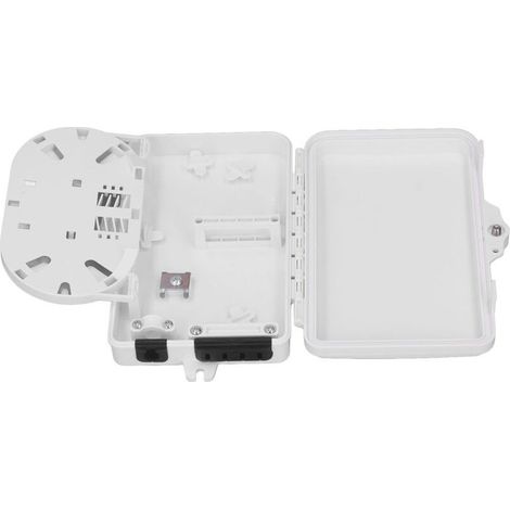 Boîte de distribution fibre optique 4 cœurs étanche IP65 pour montage mural intérieur/extérieur – terminal optique robuste (1/5)