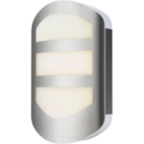 LED Außenwandleuchte Edelstahl IP44 28 cm hoch 3000 K warmweiß 600 lm Modern Außenleuchte Wand