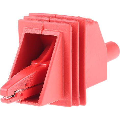 Pince crocodile, 10A, Rouge, 20mm RS PRO ( Prix pour 1 ) (1/3)