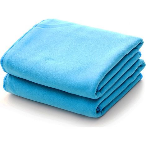 Serviette Grande Taille Absorbante et Séchage Rapide pour Sport Camping Randonnée Natation (Vert) (1/4)