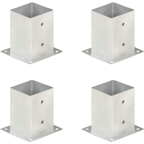Ancres de poteau 4 pcs Métal galvanisé 101 mm (1/5)