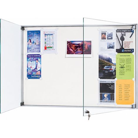 eurokraft pro, Vitrine d'affichage à cadre en aluminium pour