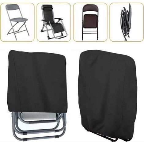 Housse De Chaise Longue - Oxford 210D - Imperméable Anti-Uv Coupe-Vent - Pour Transat Pliable Extérieur - 2 Pièces (1/4)
