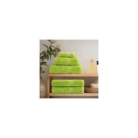 Gästeservietten, 2er-Set, grün, 15 x 21 cm, 550 g/m² - Crezuo