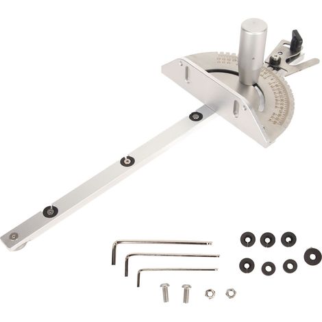Guide d'onglet universel standard 27 butées d'angle en aluminium pour scie à table, scie à ruban et table de défonceuse (1/5)