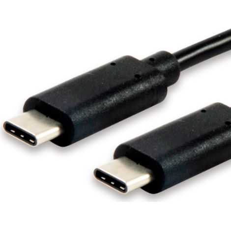 CABLE USB-C MACHO - USB-C MACHO  1 METRO EQUIP 12888307 para carga (3A) o datos 480mb/s