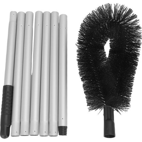 Brosse nettoyage gouttière 7,5ft 7 perches – Nettoyeur toit multifonction murs hauts piscines, entretien (1/5)
