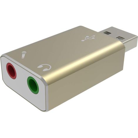 Adaptateur Audio USB - Carte Son Externe avec Prise Casque Microphone - Pour Ordinateur PC Portable - 1 Pièce (1/5)