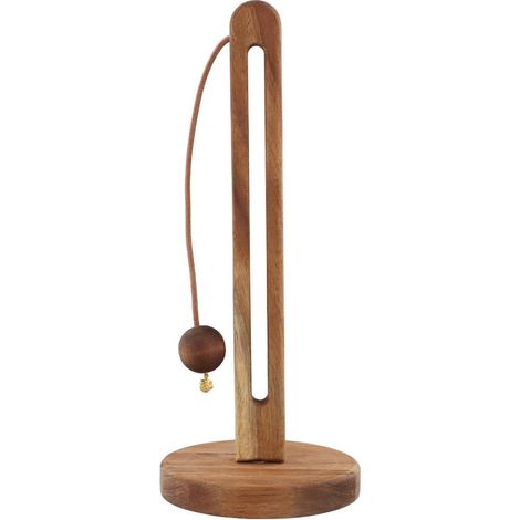 Porte-rouleau de cuisine en bois - Porte-rouleau d'essuie-tout pour la salle de bain - Porte-papier toilette sur pied (1/5)