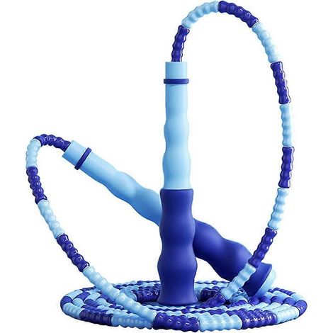 Corde à sauter en bambou à nœuds, idéale pour les élèves de l'école et les sportifs. Corde à sauter souple et ajustable avec poignée en PVC. (1/5)