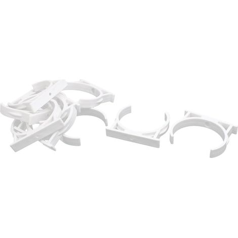 Support serrage à clip unique 85 mm diamètre, 10 pièces pour cartouche filtre eau RO (1/3)