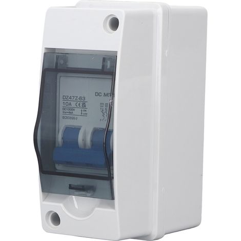 Interrupteur sectionneur CC 10 A IP65, disjoncteur miniature étanche pour système solaire raccordé au réseau 1000 V (1/5)