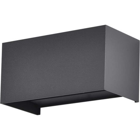 Aplique LED V-TAC de 24 W, 110 lm/W, doble haz, ajustable, color negro, blanco cálido, IP65