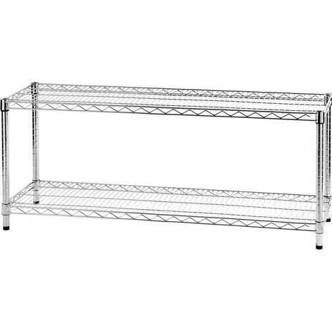 Archimede étagère métallique etagère 2 tablettes cm 36 x 121 x h. 50 cuisine salle de bains garage placard