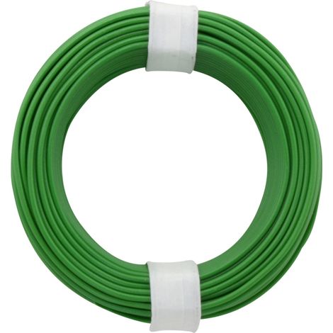 Donau Elektronik 105-4 Schaltdraht 1 x 0.20 mm² Grün 10 m