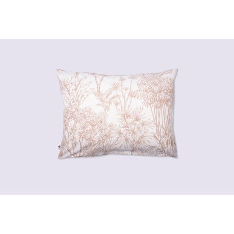 Taie d’oreiller 50 x 70 cm - 100 % coton 57 fils - Imprimé végétal JAVA (1/5)